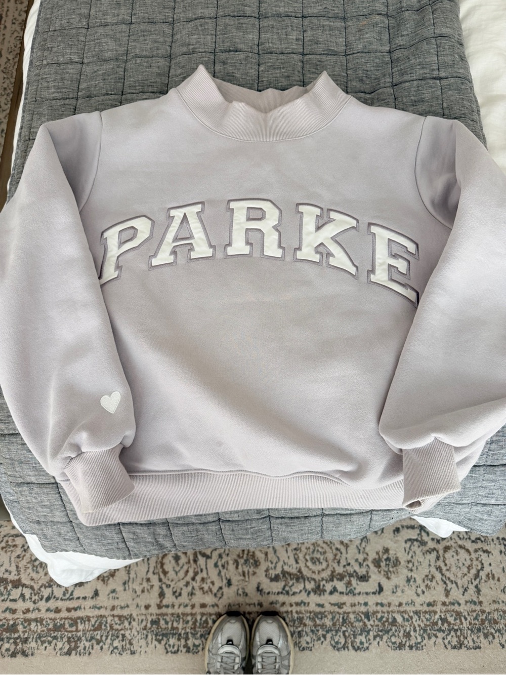Parke Lavender mock neck Sweatshirt - Picture 1 of 5